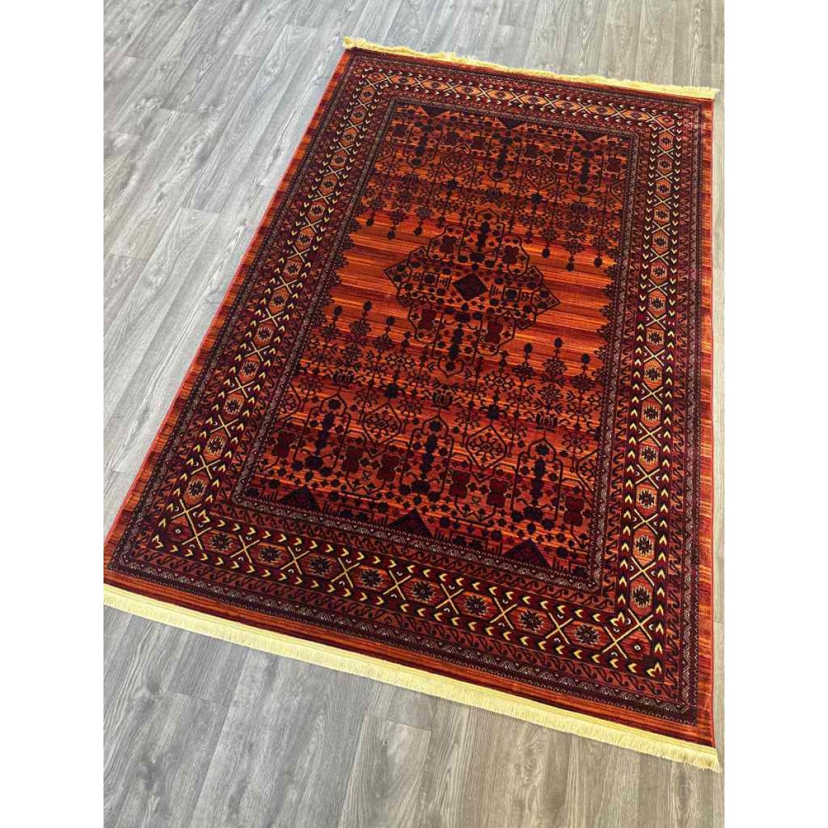 سجاد بخارى تركي p1139 احمر مقاس 120*170