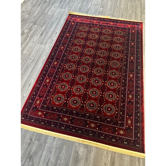 سجاد بخارى تركي P0855 احمر مقاس 100*300