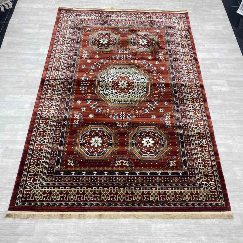 سجاد بخارى تركي p1137 احمر مقاس 200*300