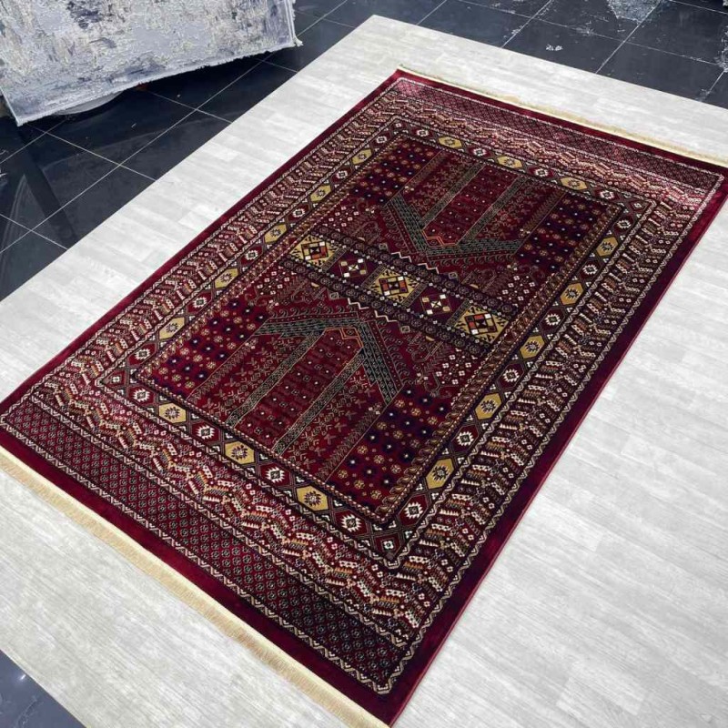 سجاد بخارى تركي P1138 احمر مقاس 100*300