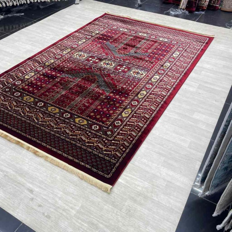 سجاد بخارى تركي P1138 احمر مقاس 100*300