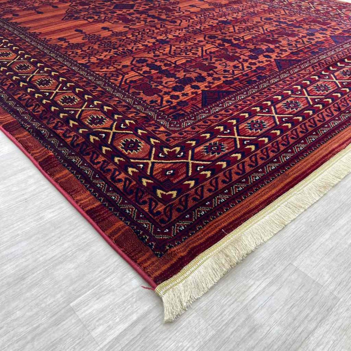 سجاد بخارى تركي p1139 احمر مقاس 120*170