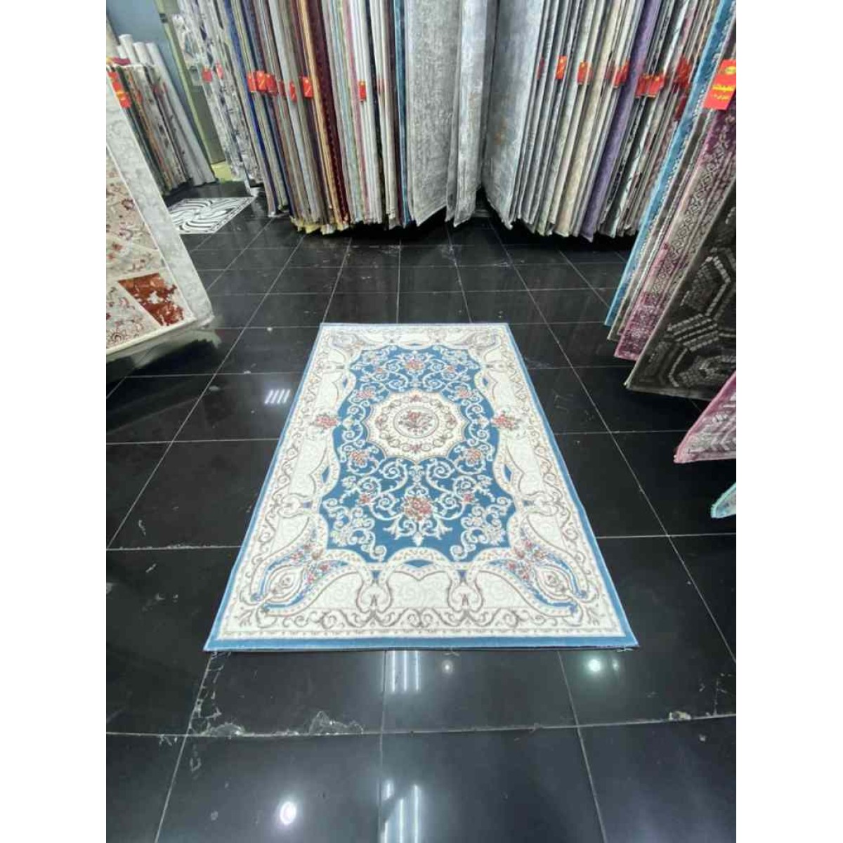 سجاد تركي دايمنت كشمير S021A سماوي