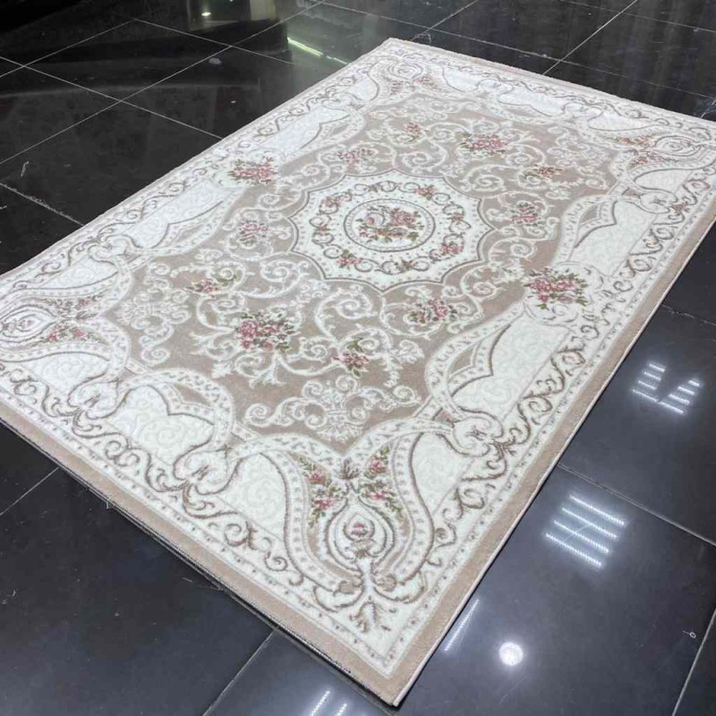 سجاد تركي دايمنت كشمير S021A بيج فاتح