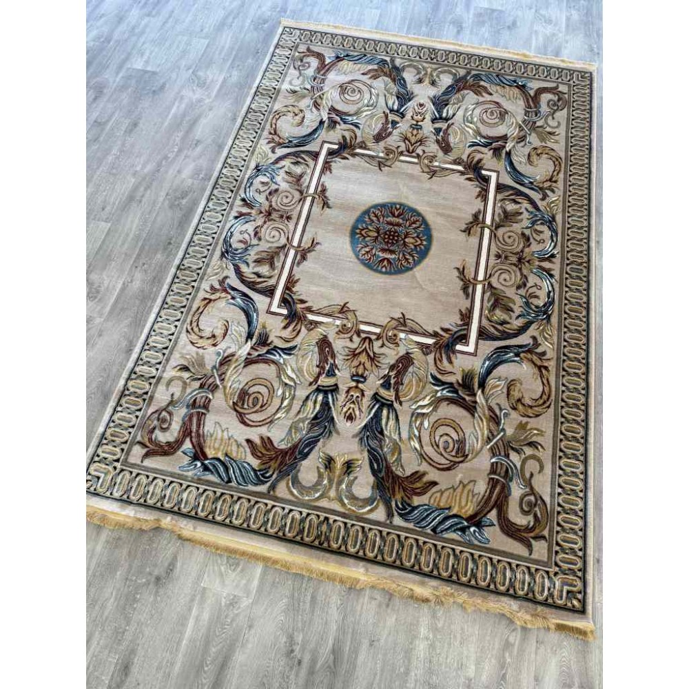 سجاد تركي كشمير نقش ايراني بيج مقاس 400*500