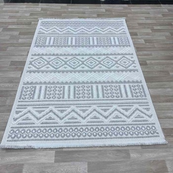 سجاد خيش تركي 10439B لون رصاصي مقاس 250*350