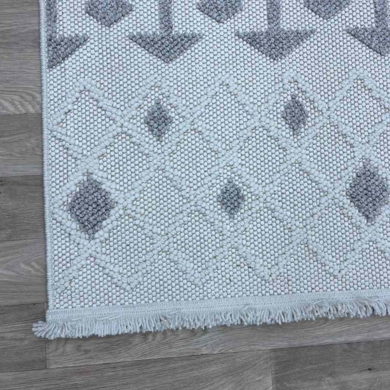سجاد خيش تركي 10429B لون رصاصي مقاس 300*400