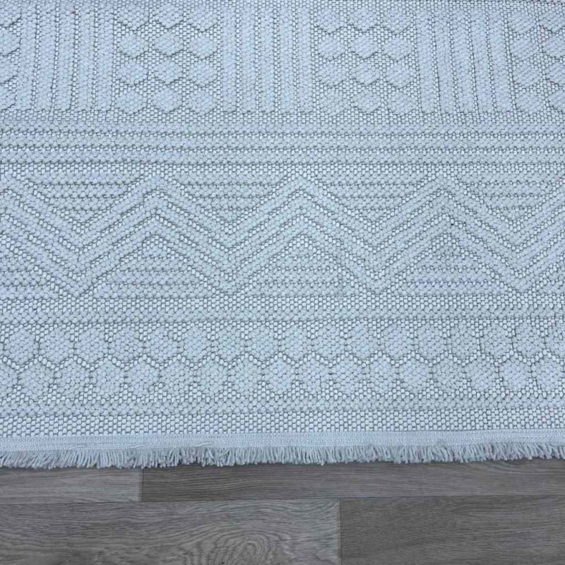 سجاد خيش تركي 10439B لون رصاصي مقاس 120*300