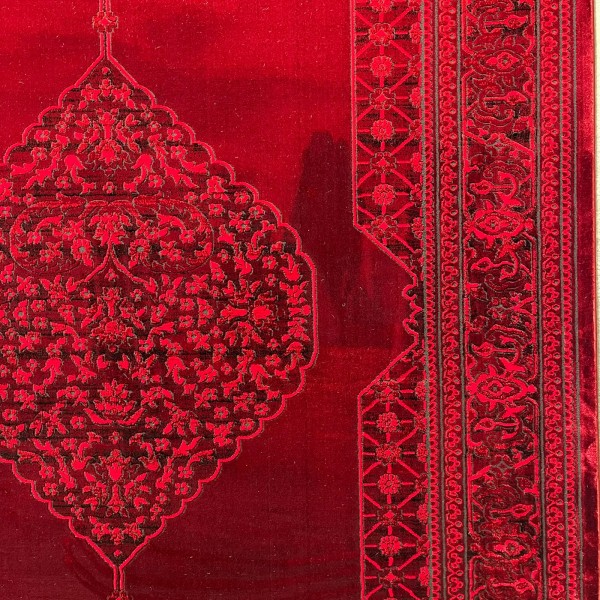 سجاد تركي بخارى هرات افغاني P1539 احمر غامق مقاس 80*150