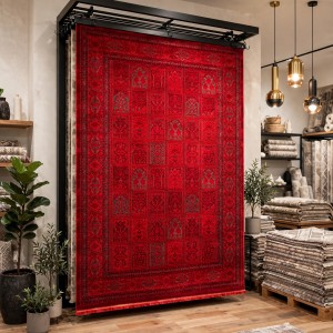 سجاد تركي بخارى هرات افغاني P1454 احمر غامق مقاس 80*150