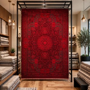سجاد تركي بخارى هرات افغاني P1471 احمر غامق مقاس 300*400