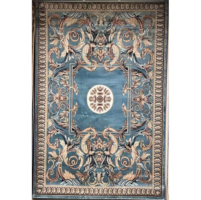 سجاد تركي ماجيستا p1594 سماوي مقاس 100*200 سجاد تركي ماجيستا p1594 سماوي مقاس 100*200