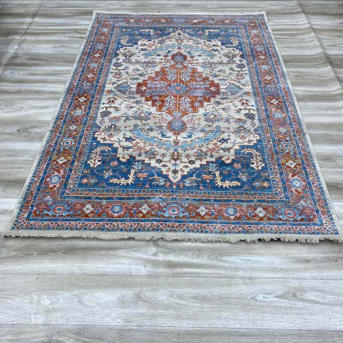 سجاد جورجي سامبا حرير 0199A بون ازرق 300*400