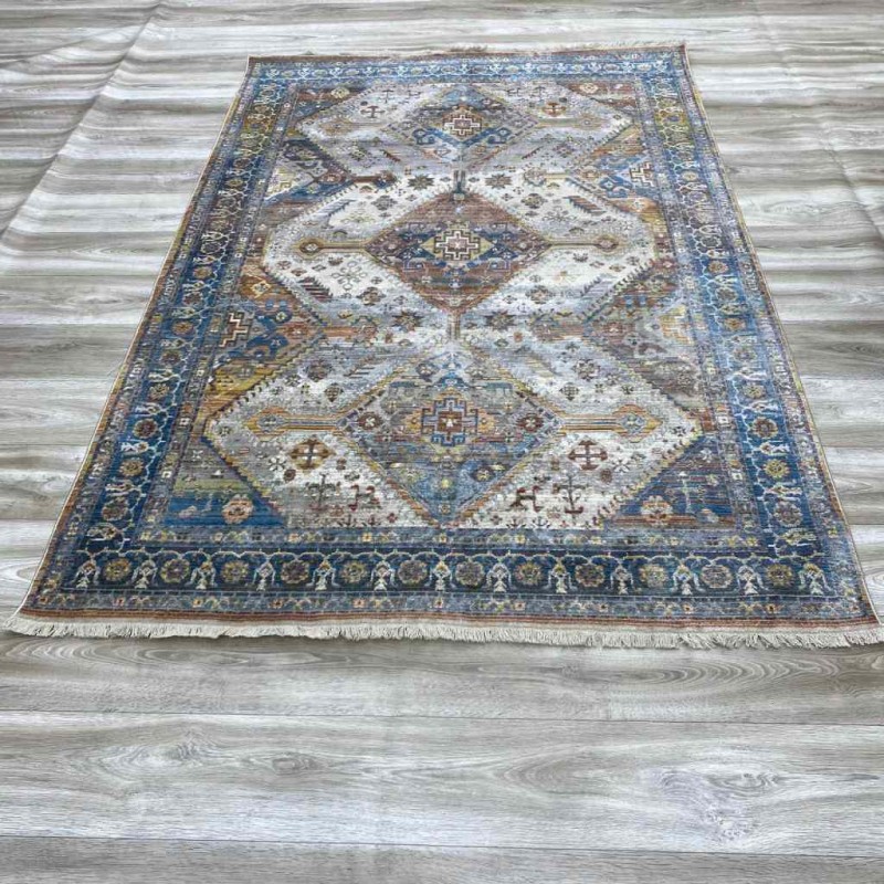 سجاد جورجي سامبا حرير 0658A سماوي 150*230