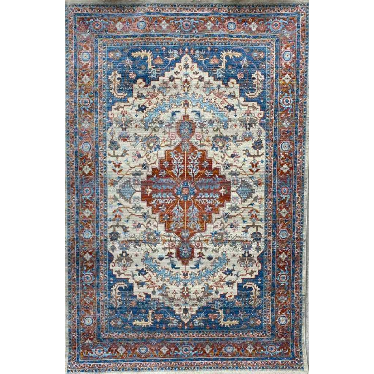 سجاد جورجي سامبا حرير 0199A بون ازرق 300*400