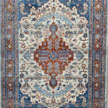 سجاد جورجي سامبا حرير 0199A بون ازرق 200*300