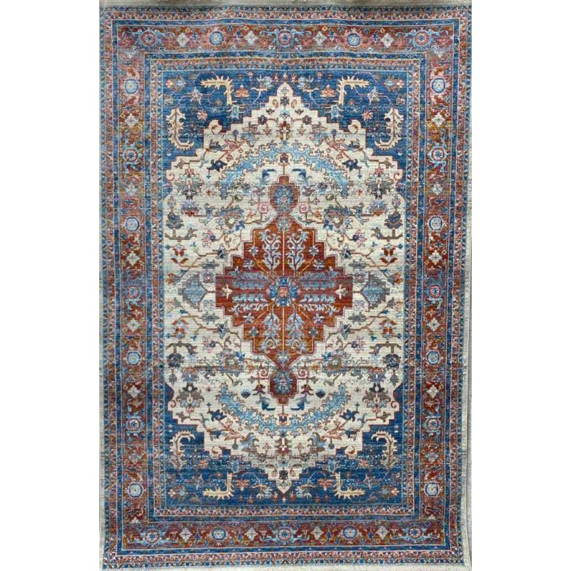 سجاد جورجي سامبا حرير 0199A بون ازرق 300*400