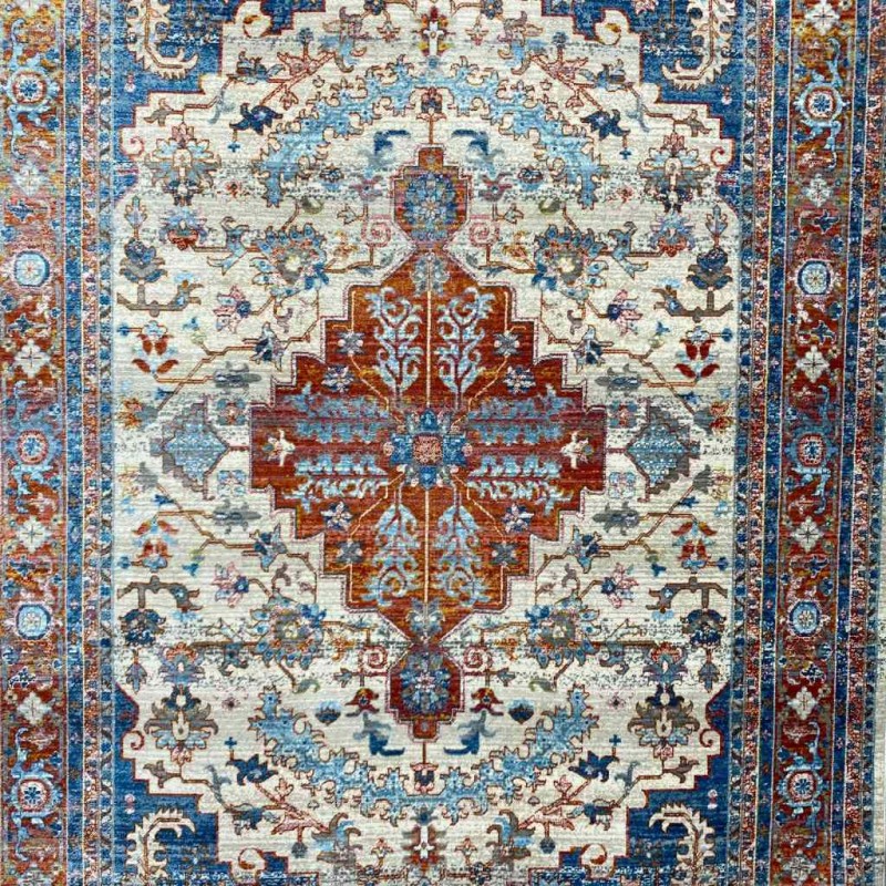 سجاد جورجي سامبا حرير 0199A بون ازرق 300*400
