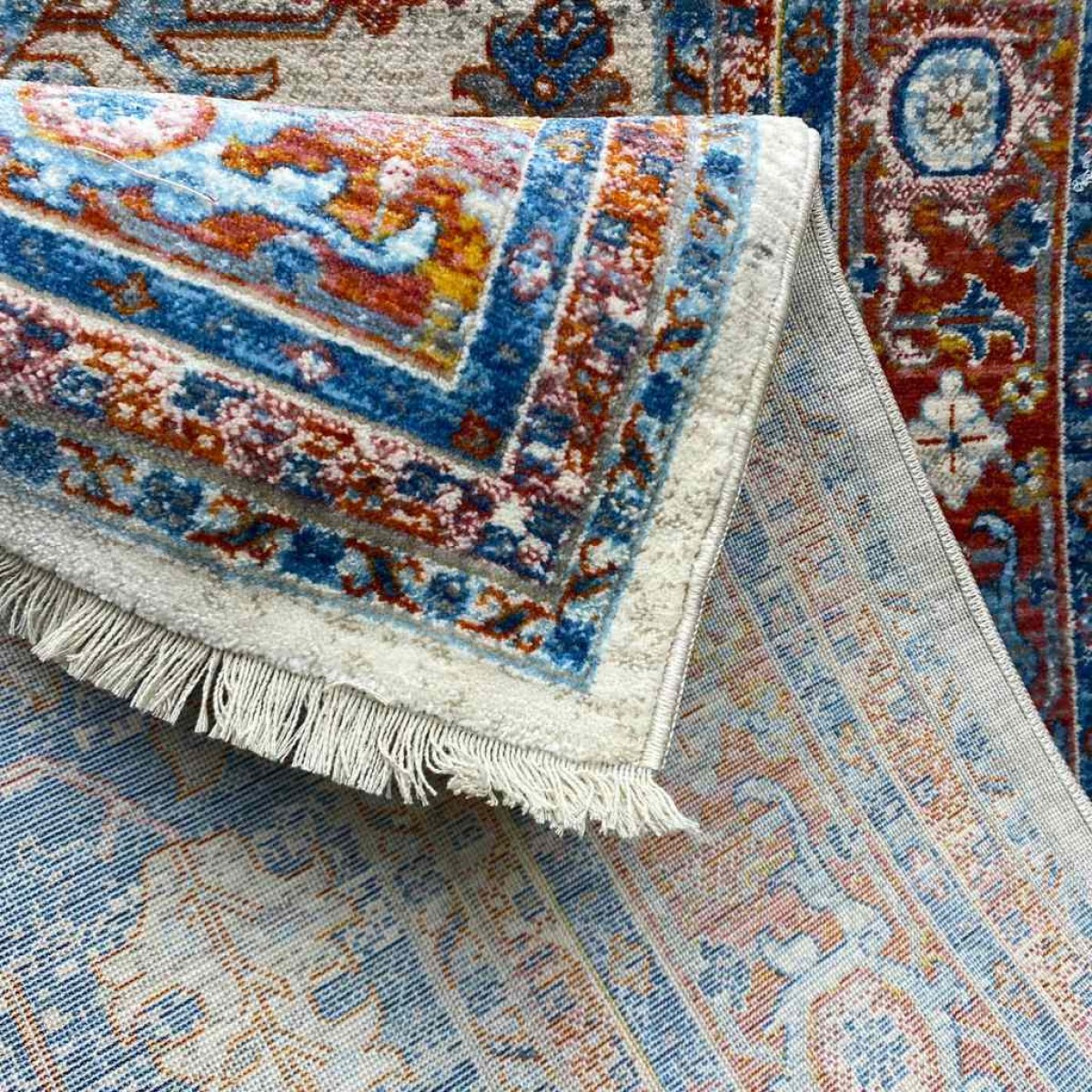 سجاد جورجي سامبا حرير 0199A بون ازرق 300*400