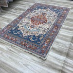 سجاد جورجي سامبا حرير 0199A بون ازرق 300*400