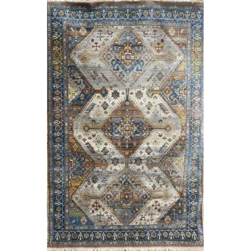 سجاد جورجي سامبا حرير 0658A سماوي 150*230
