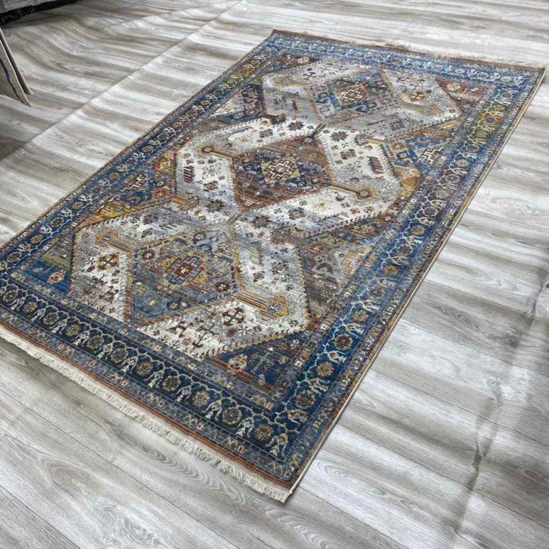 سجاد جورجي سامبا حرير 0658A سماوي 150*230