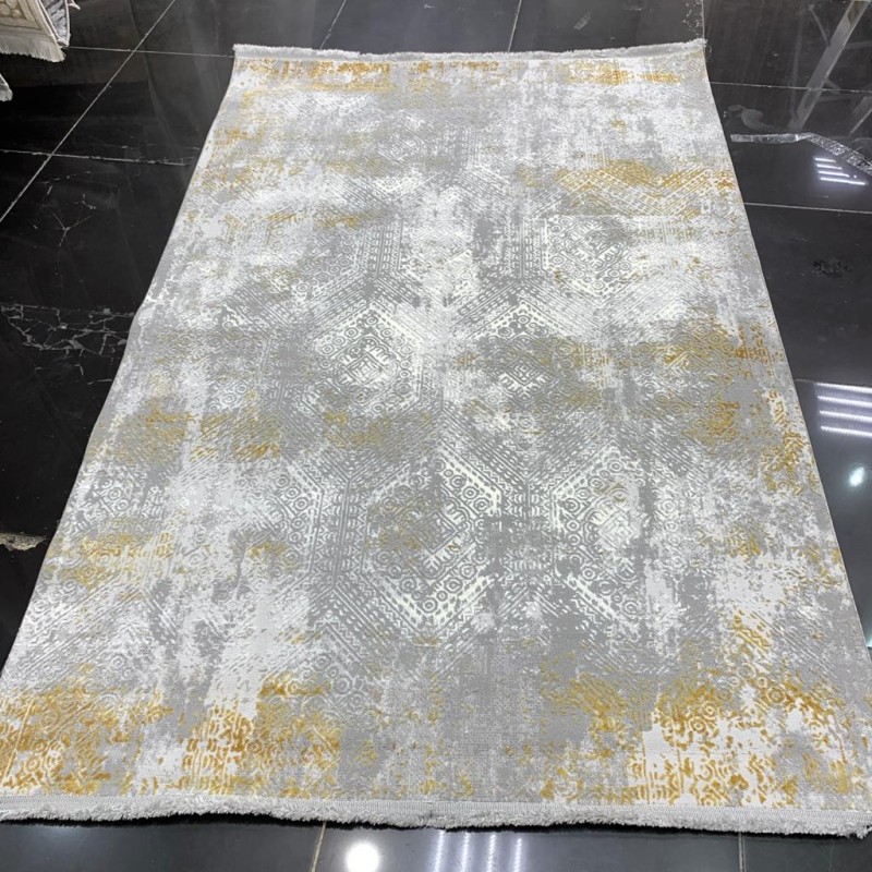 سجاد تركي نيو سوفت 75 رصاصي فاتح مع ذهبي