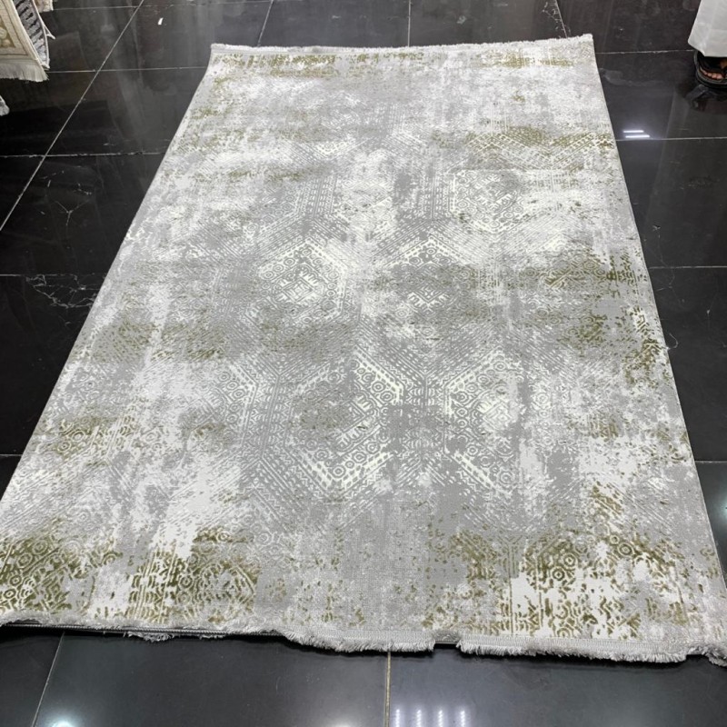 سجاد تركي نيو سوفت 75 رصاصي فاتح مع اخضر