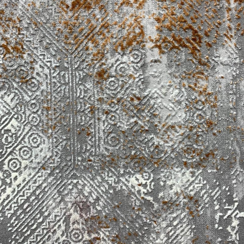 سجاد تركي نيو سوفت 75 رصاصي فاتح مع اورنج
