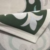 سجاد تركي اوركيد نقش كوري HR21A  كريم اخضر غامق مقاس 250*350