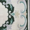 سجاد تركي اوركيد نقش كوري HR21A  كريم اخضر غامق مقاس 250*350