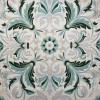 سجاد تركي اوركيد نقش كوري HR36A كريم اخضر مقاس 50*80