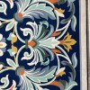 سجاد تركي اوركيد نقش كوري HR36A كحلي كريم مقاس 300*400