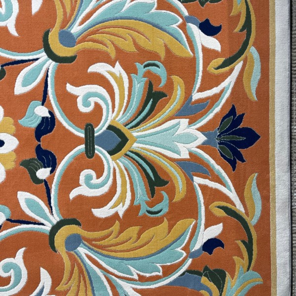 سجاد تركي اوركيد نقش كوري HR36A تيرا كريم مقاس 50*80