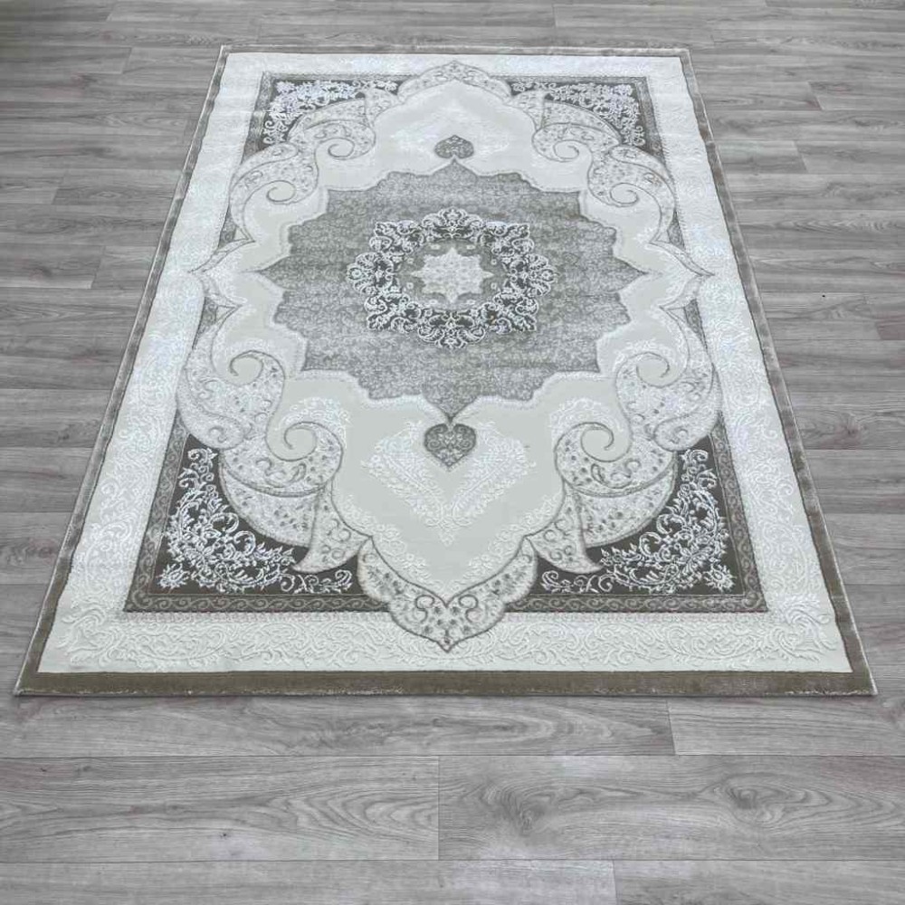 سجاد تركي باريس مودرن ناعم 0DS90Z بيج بيج فاتح مقاس 250*350