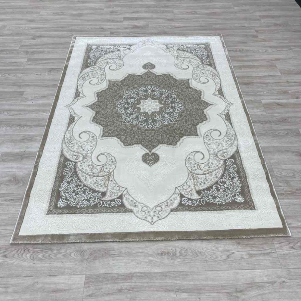 سجاد تركي باريس مودرن ناعم 0DS90Z بيج بيج فاتح مقاس 250*350