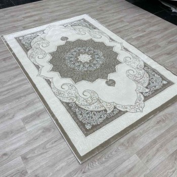 سجاد تركي باريس مودرن ناعم 0DS90Z بيج بيج فاتح مقاس 250*350