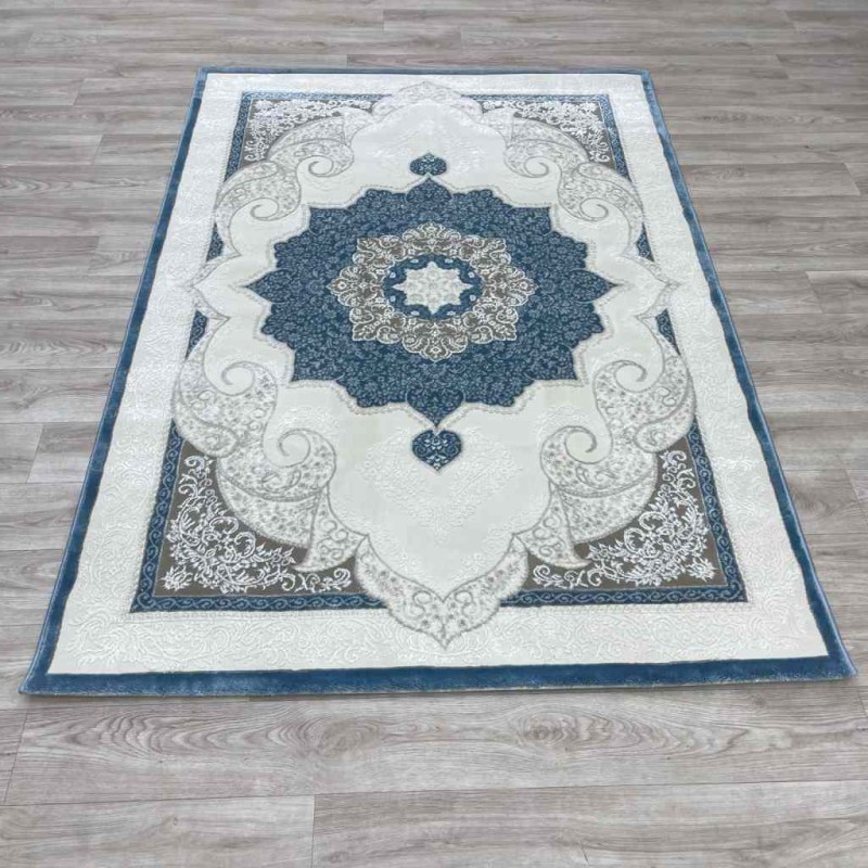 سجاد تركي باريس مودرن ناعم 0DS90Z سماوي بيج فاتح مقاس 300*400