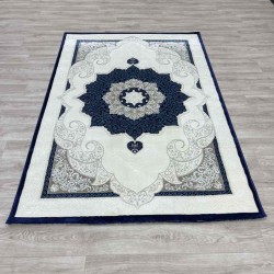 سجاد تركي باريس مودرن ناعم 0DS90Z كحلي بيج فاتح مقاس 150*220