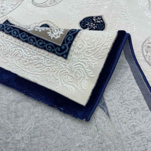 سجاد تركي باريس مودرن ناعم 0DS90Z كحلي بيج فاتح مقاس 250*350