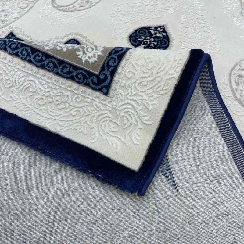سجاد تركي باريس مودرن ناعم 0DS90Z كحلي بيج فاتح مقاس 250*350