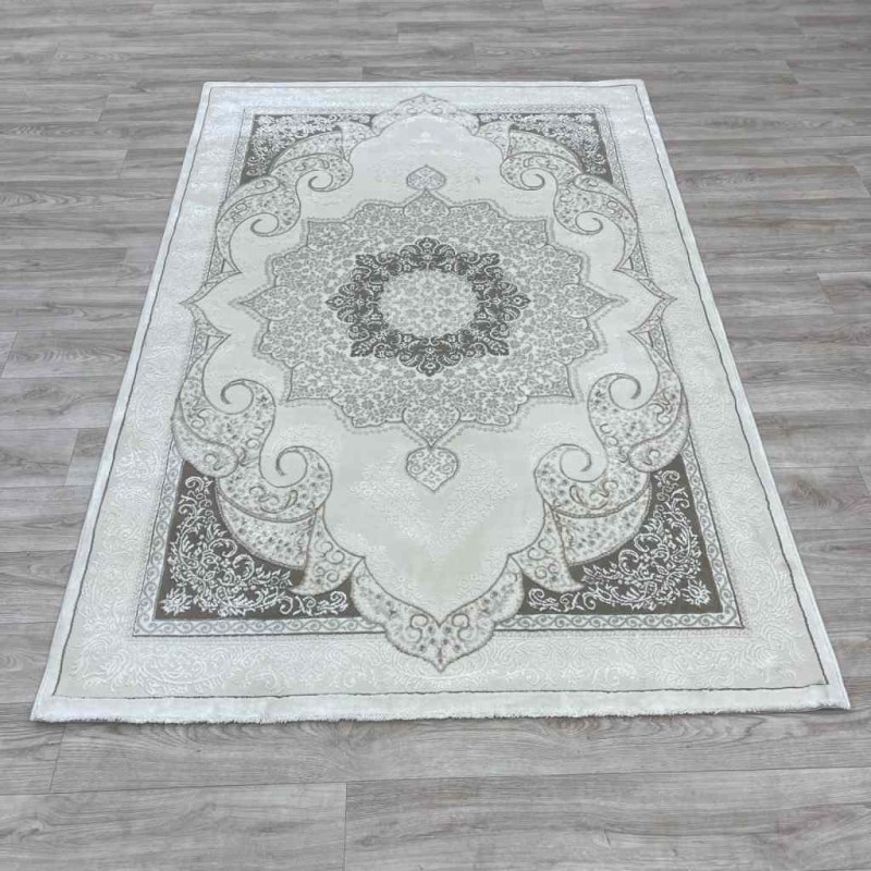 سجاد تركي باريس مودرن ناعم 0DS90Z ايفوري بيج فاتح مقاس 100*200