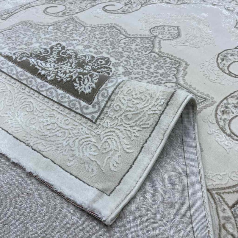 سجاد تركي باريس مودرن ناعم 0DS90Z بيج بيج فاتح مقاس 400*500
