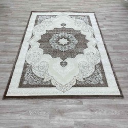 سجاد تركي باريس مودرن ناعم 0DS90Z بني بيج فاتح مقاس 400*400