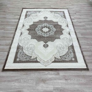 سجاد تركي باريس مودرن ناعم 0DS90Z بني بيج فاتح مقاس 300*400