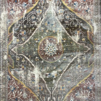 سجاد تركي سامبا حرير  232 اخضر بني