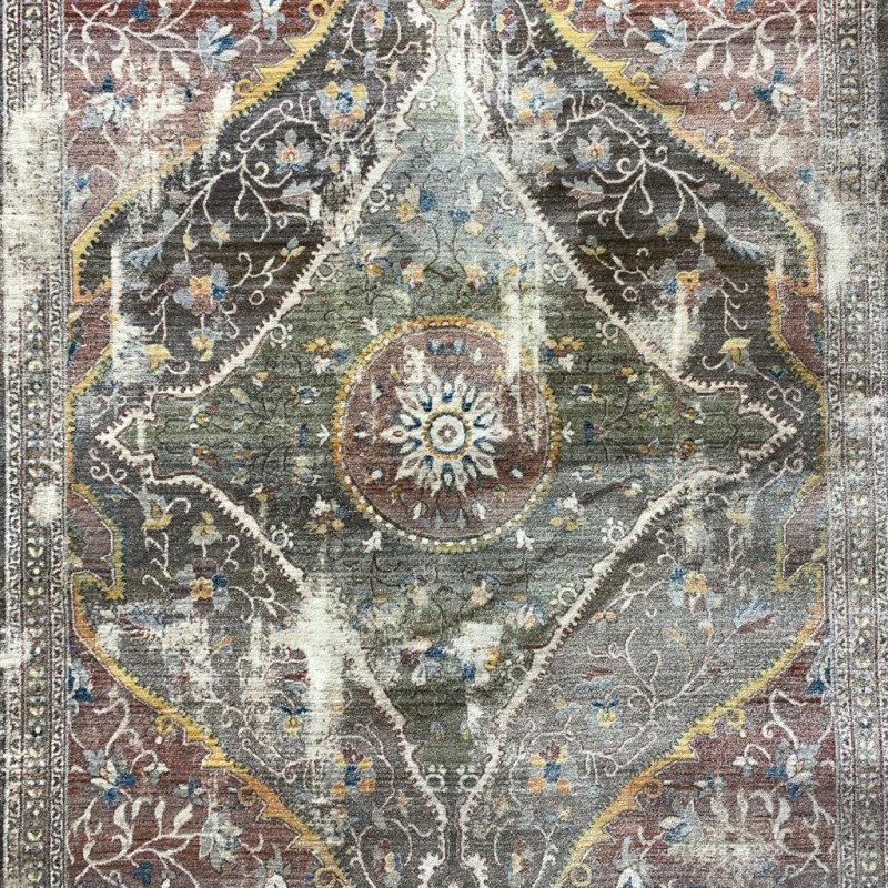 سجاد تركي سامبا حرير  232 اخضر بني
