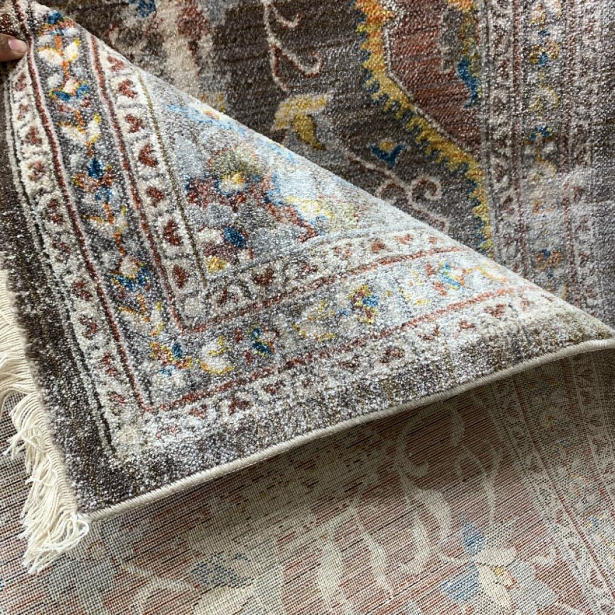 سجاد تركي سامبا حرير  232 اخضر بني