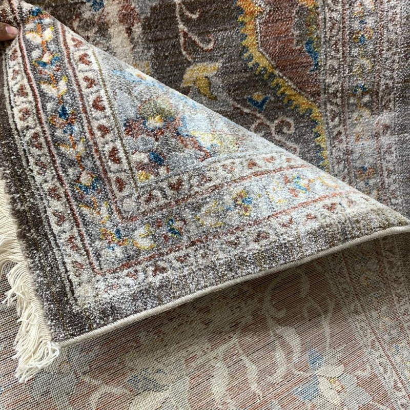 سجاد تركي سامبا حرير  232 اخضر بني