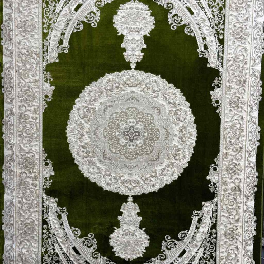 سجاد سيلك هاندا تركي P964C اخضر مقاس 400*600
